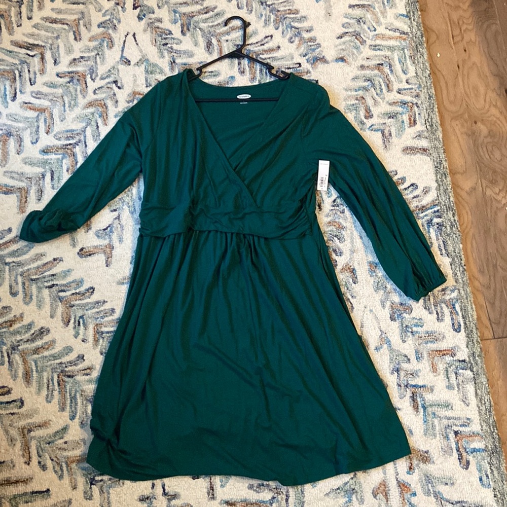 Old Navy Green Maternity Dress